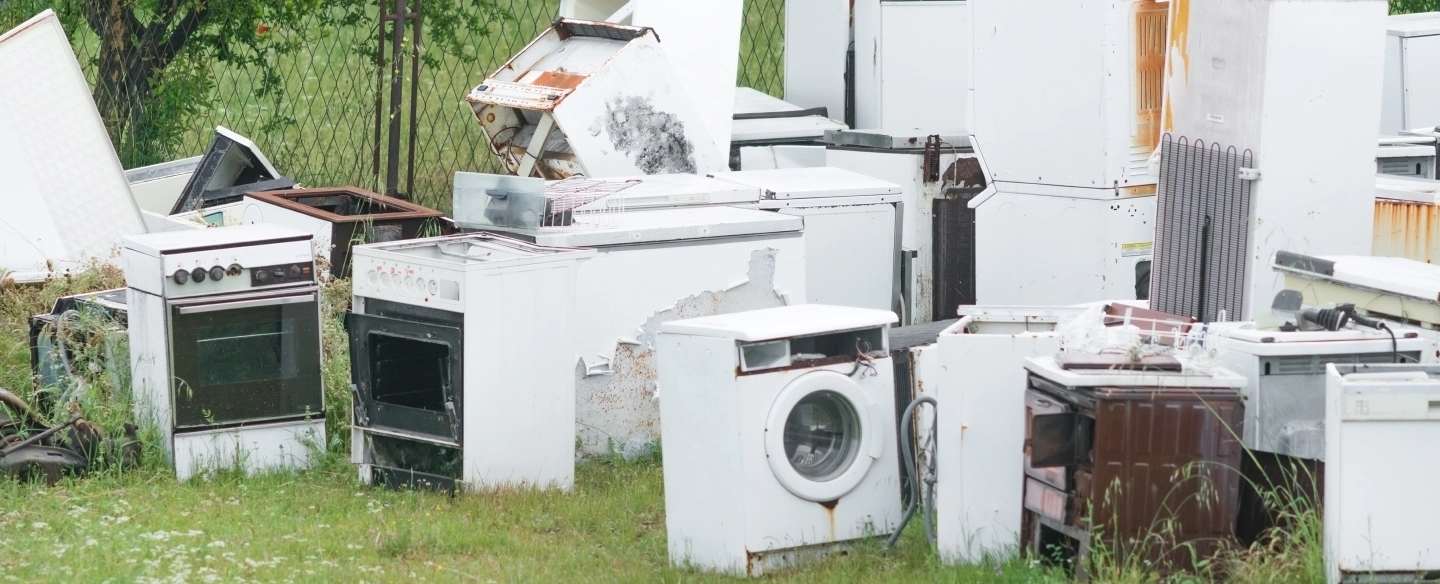 wasted appliances outside a house coral springs fl